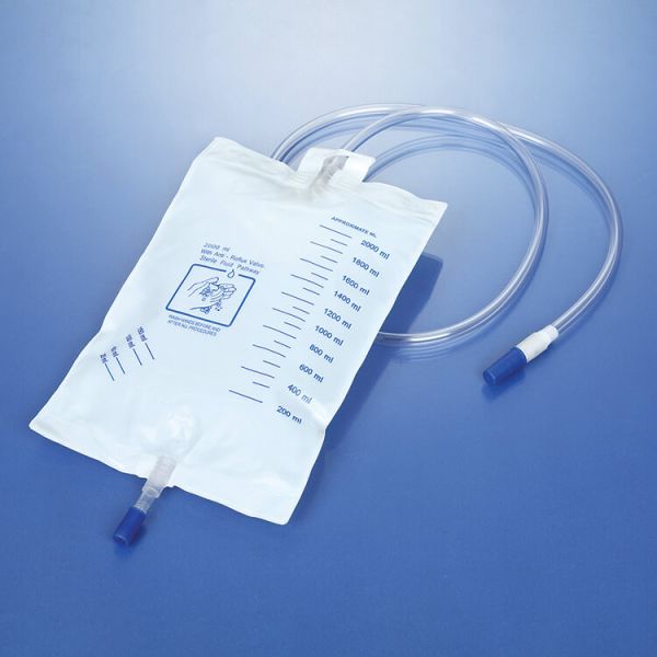 2000ml Urine Drainage Bag Luxury Medical Plastic Urine Medical Peritoneal Dialysis Drainage Bags With Screw Valve