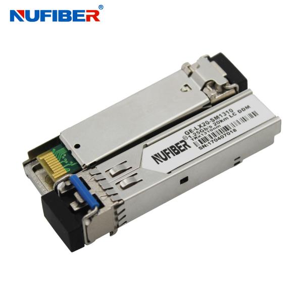 LC DDM 1.25G SFP Transceiver 10km 1310nm 1550nm RoHS compliant Lead Free