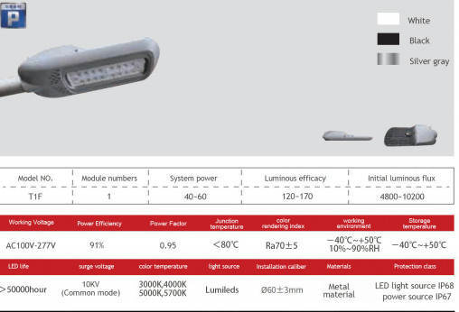 European style 60w 80w 100w 120w 150w 180w 200w 220w AC100V-277V Led light led Street Light waterproof