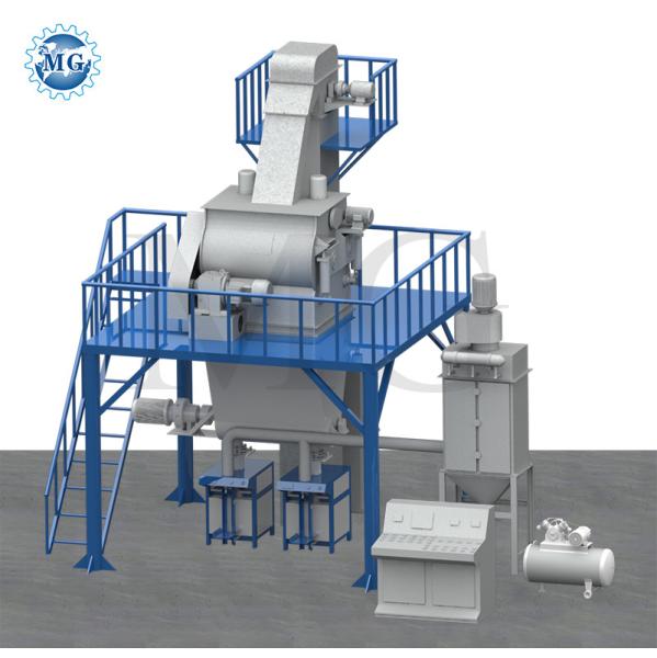 6000*6000*6000mm Easy Installation Dry Mortar Mixing Plant Wall Putty Plaster Skim Coat Sand Cement Mixer Tile Adhesive Glue Grout Making Machine