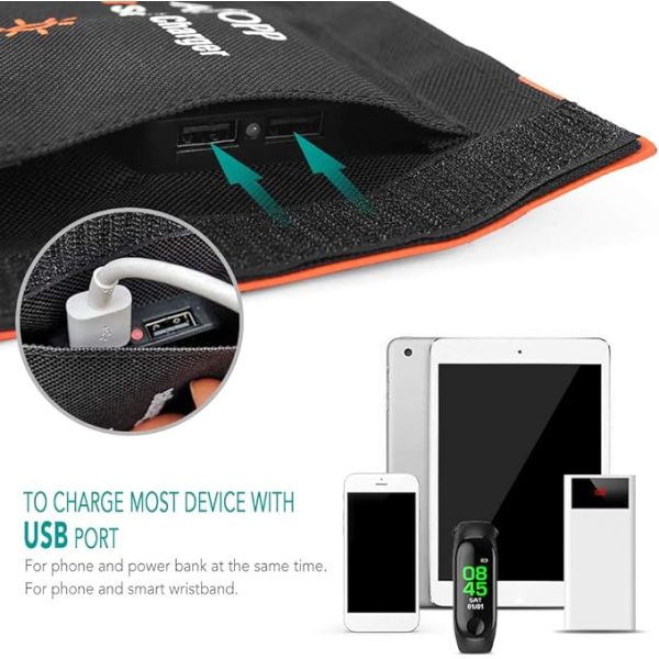 21W accessoires solaires chargeur solaire pliable portable étanche pour le camping