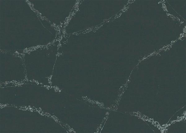 High Flexural Strength Black Quartz Stone Acid Resistant For Hotels / Malls