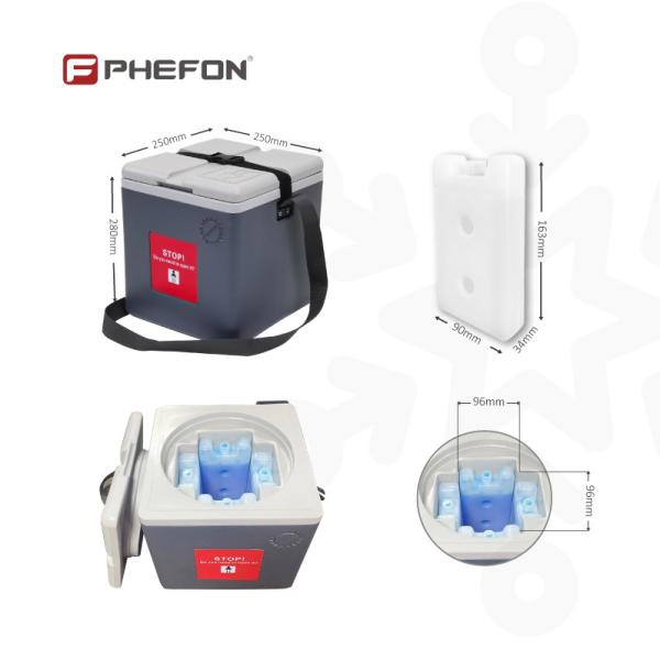 Grey Vaccine Ice Box Qualified Container And Packout For Vaccines