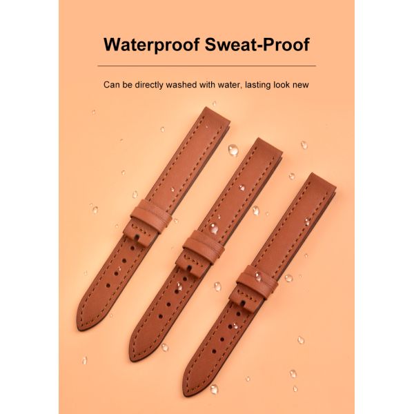 Quick-Release Vintage Leather Watch Strap