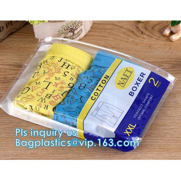 slider bags/slider zipper bag for mobile phone cover/ cell phone cover packaging bag, Zipper PVC underwear packag