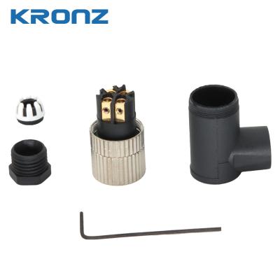 Field Wireable M8 Connectors 3 Pin A Code Waterproof IP67 Industrial Circular Connector