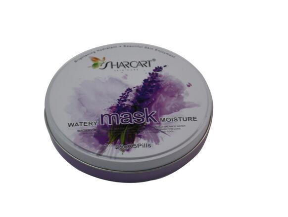 Round Facial Mask Tin for Sale