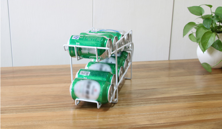 Kitchen Metal 395G Tin Can Holder , Two Tier Tin Can Holder