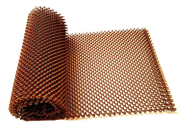 Aluminum Coil Mesh Curtain With Metal Track