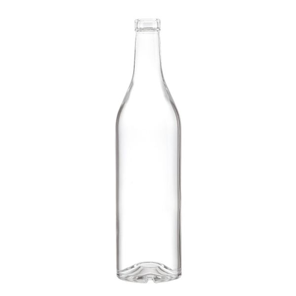 Custom 1 Liter Glass Bottle for Vodka Crystal White Screen Printing Surface Handling