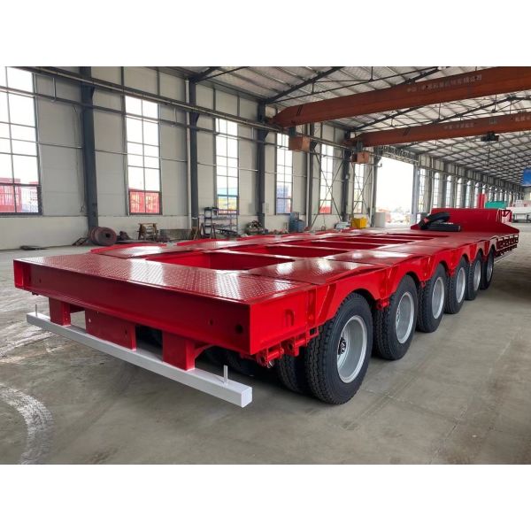 7000-8000mm Wheel Base Low Bed Semi Trailers for Heavy Duty Transportation Solutions