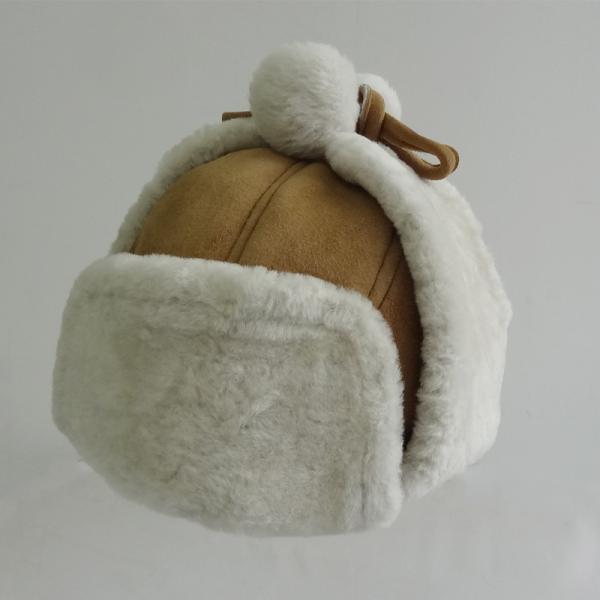 Customized Funny Winter Sheepskin Hats Winter Ski Hat For Adults