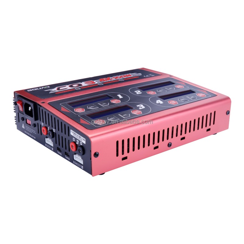 EV-PEAK  CQ3 100W X 4 RC Multi-Functions 4 Channel Smart Intellgents Balance Charger for Lipo LIHV LiFe NiMH NiCd Pd Battery UAV