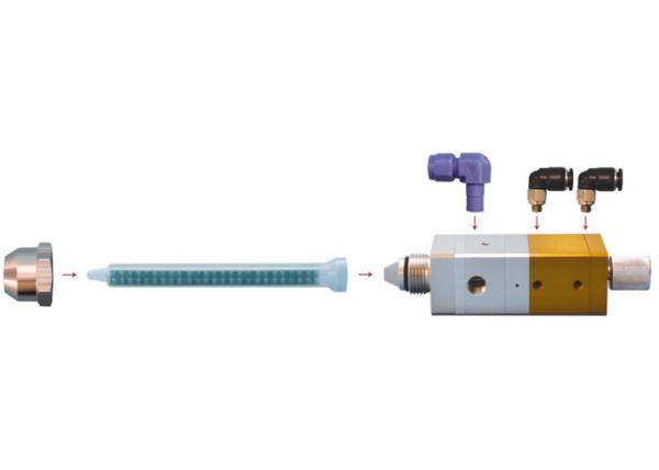 Aluminum Alloy Dispensing Accessories Two Component dispenser valve MTV-2MIX-01