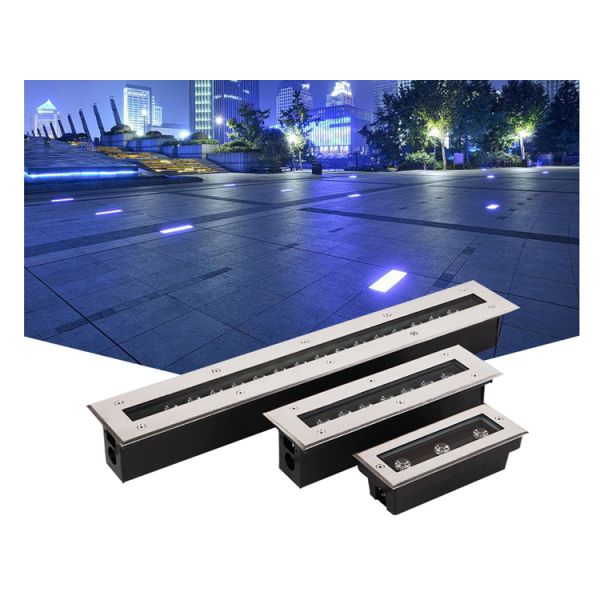 LED rectangular buried light outdoor waterproof buried light outdoor long linear square light