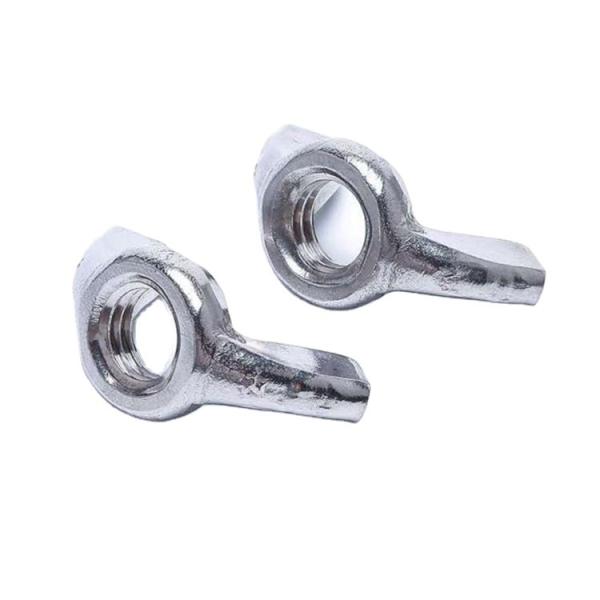 M8 Metal Wing Nut Cold Forged SUS316 Material White Stamping