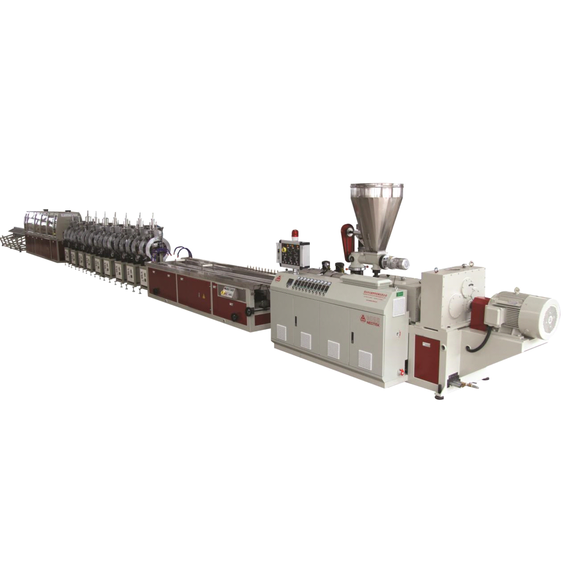 Línea de extrusión de láminas de mármol de imitación de PVC de tornillo doble con material de tornillo 38CrMoALA