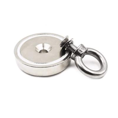 Rustproof Countersunk Neodymium Eyebolt Magnet Double Sided Neodymium Magnet