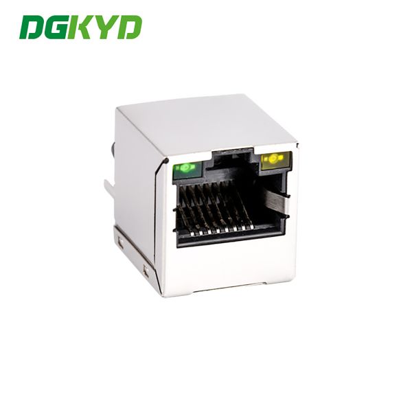 KRJ-1812QGYZNL Vertical RJ45 Communication Interface Gigabit Network Connector Ethernet Port Socket