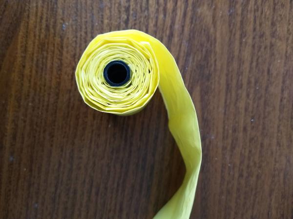 15mic Yellow Biodegradable Pet Waste Bags Two Color Printing
