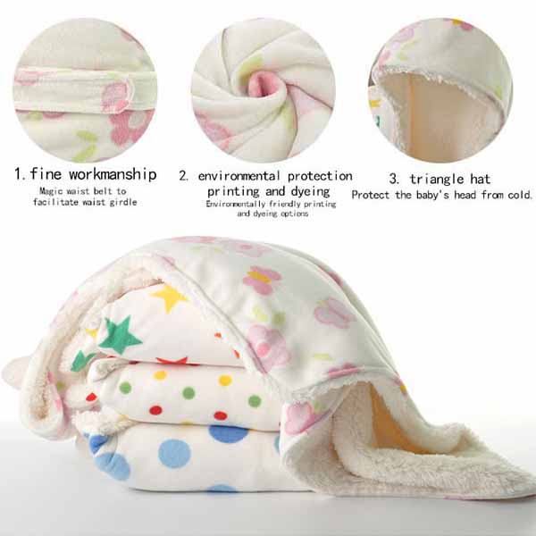 Мешок 75cm сна зимы CPSIA стандартный Newborn с напечатанным красочным
