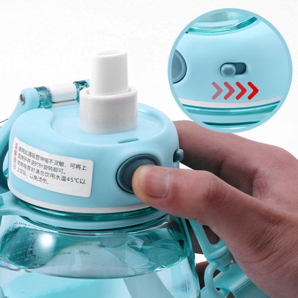 Customised Stylish Women's Summer Water Bottle with Handle Boiling Water Applicable