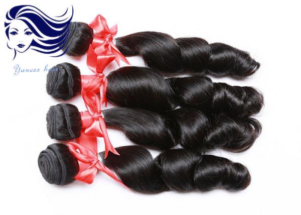 Double Drawn Virgin Cambodian Hair Weave Loose Wave with 28 Inch