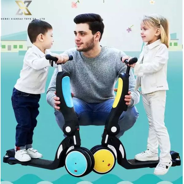 Kids Baby Pedal Kick Scooter 5 In 1 Children Multi Function Scooters With Seat