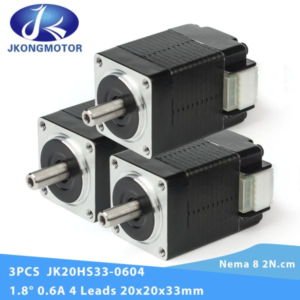 20mm 0.6A 2N.Cm 4 Leads Hybrid Synchronous Nema 8 Stepper Motor
