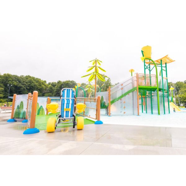 Amusement Theme Park Water Splash Pad Aqua Kids Water Slide Interactive Water Play