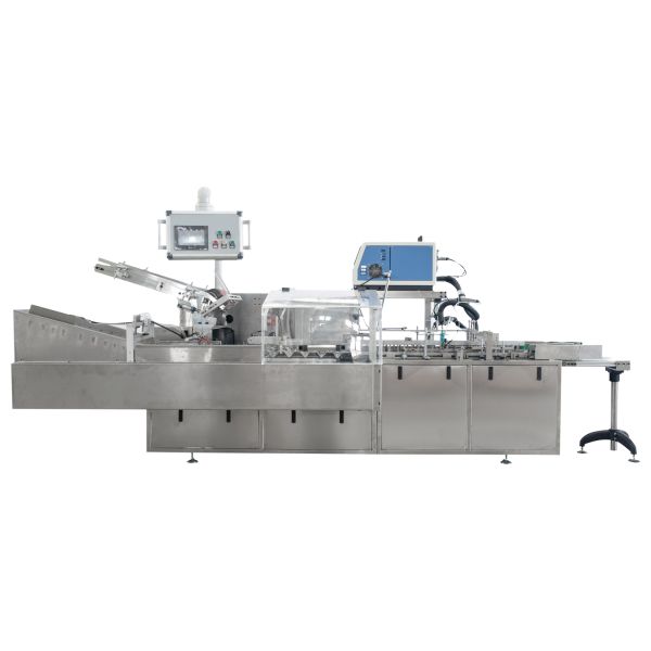 Máquina automática de embalagem de caixas de cartão para rolos de folha de alumínio