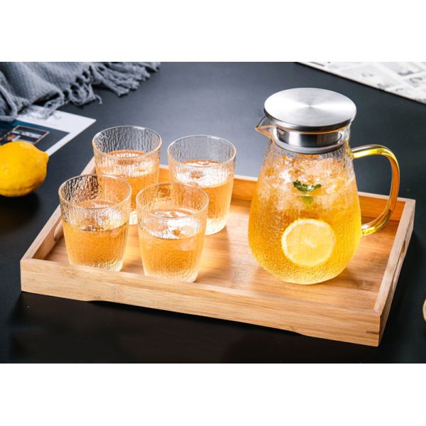 Кувшин холодильника потека свободный стеклянный, бутылка с водой Карафе Споут доказательства расслоины