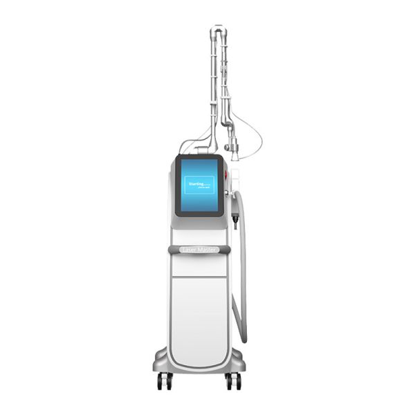 Dual Handles 4 Modes Treatment Skin Tightening Tattoo Removal  Fractional Co2 Laser Q Switch Laser Machine

