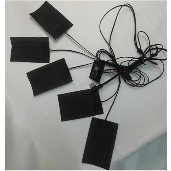 Blanket Clothes Heating Pads 5pcs Each 7x11cm 5 In One 5V USB Heat Pad For Vest