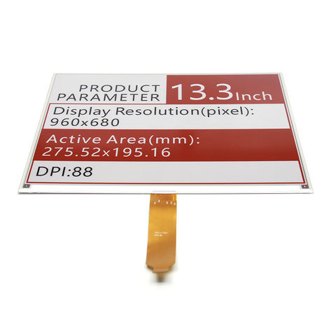13.3 дюймовый дисплей E-Paper EPD, 960*680 для красного черного белого большого дисплея E-Ink
