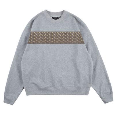 Cute Long Sleeve Embroidered Sweatshirts Letter Printed For Outdoor