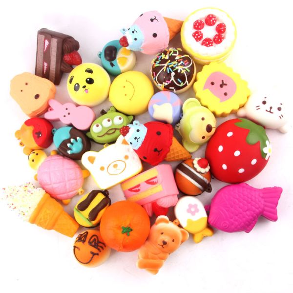 Boys Funny Gift Stress Relieve Kitty Car Educational PU Foam Slow Rising Squishy Toys