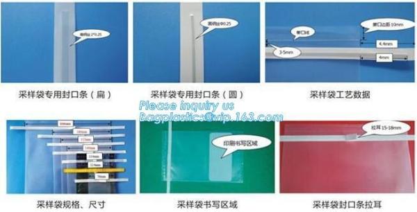Bags are gamma sterilized, leaving a virgin interior surface with no toxic residue from gas exposure. Samples can be eas
