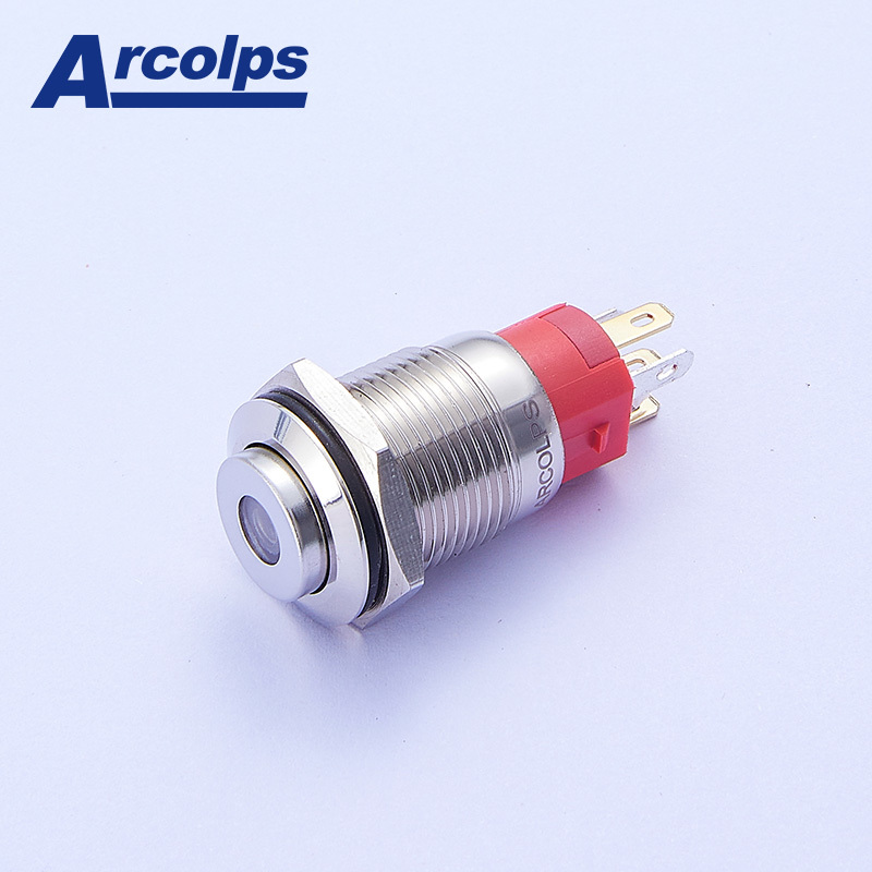 IP65 16mm Momentary Push Button Switch 2A Waterproof Momentary Switch