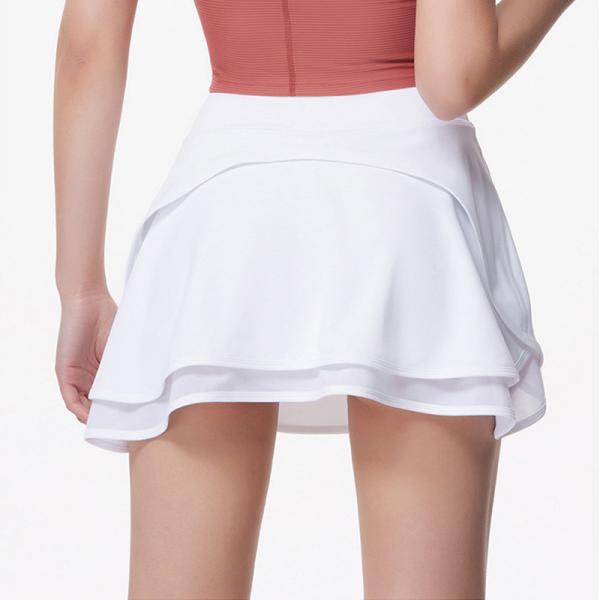 As meninas ocasionais dos esportes exteriores de saia curto de S de Logo Stamp Women ' contornam o tênis apto magro do badminton