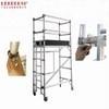 Tour d'échafaudage en aluminium argenté personnalisée Tour d'échafaudage mobile pliable