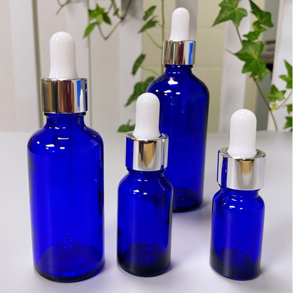 Big Cap Double Layer Closure UV Shiny Silver Essential Oil Dripper 20/410 Electonic Plated Cover Two Layer