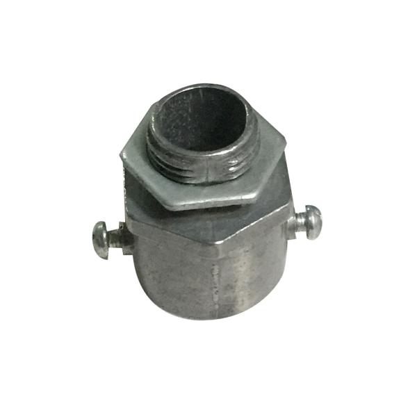 20MM Flexible Conduit Adaptor Zinc Alu Electro Galvanized With Two M4 Screws
