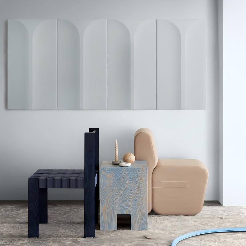 Soundproof Recycled 3D Polyester Fiber Acoustic Panel for Space Decoration