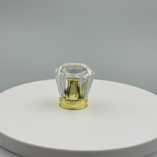 ABS Plastic Perfume Bottle Cap with 15MM Port Size and Maximum Continuous Temperature 150 °F for Cosmetics Application