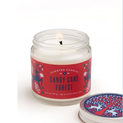 Custom Scented Tin Candles Scented Soy Candle Container With Luxury Printed Box