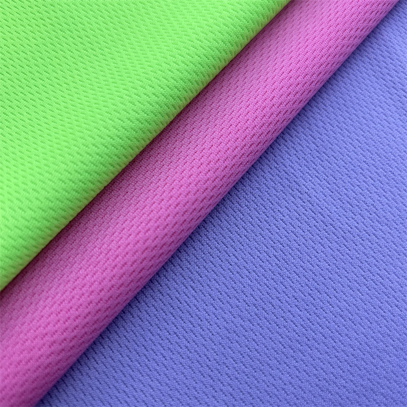 Поглощение влаги Птичьи глазные сетки быстрая сушка Трикотажные 140-160 гм для спортивной одежды