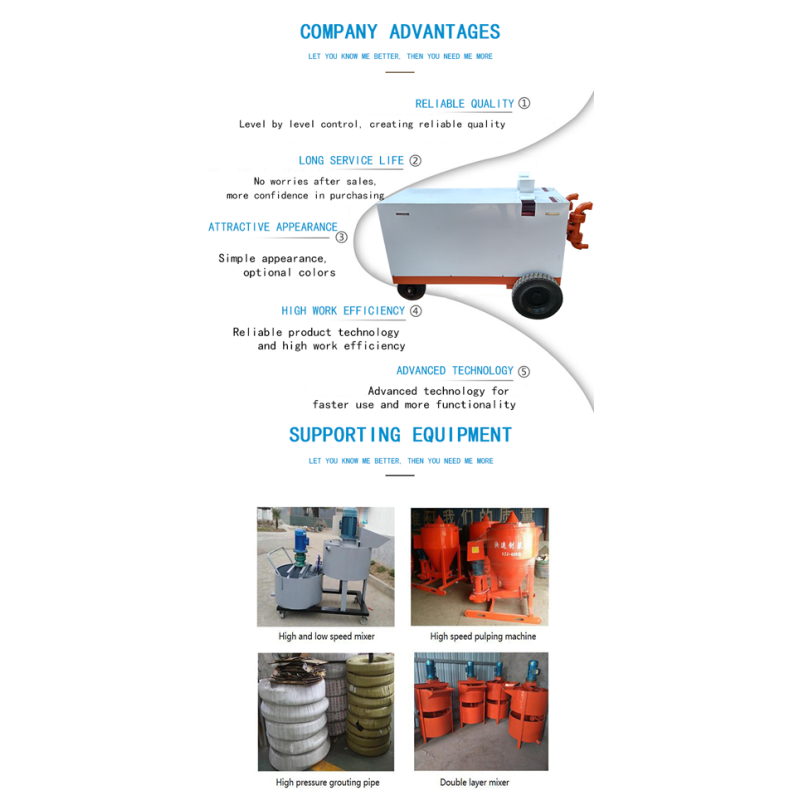 Diesel Cement Grout Pump And Mixer for Pressure Grouting in Construction Requirements