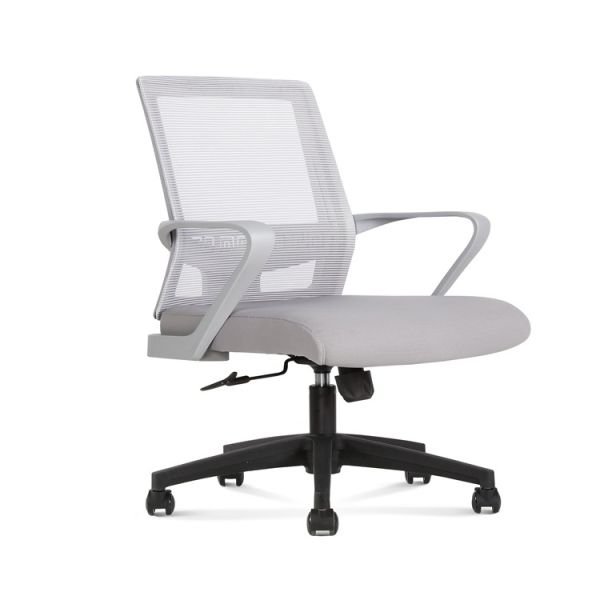 Mi chaises de tâche de Gray Ergonomic Mesh de dos, avec l'appui lombaire mis