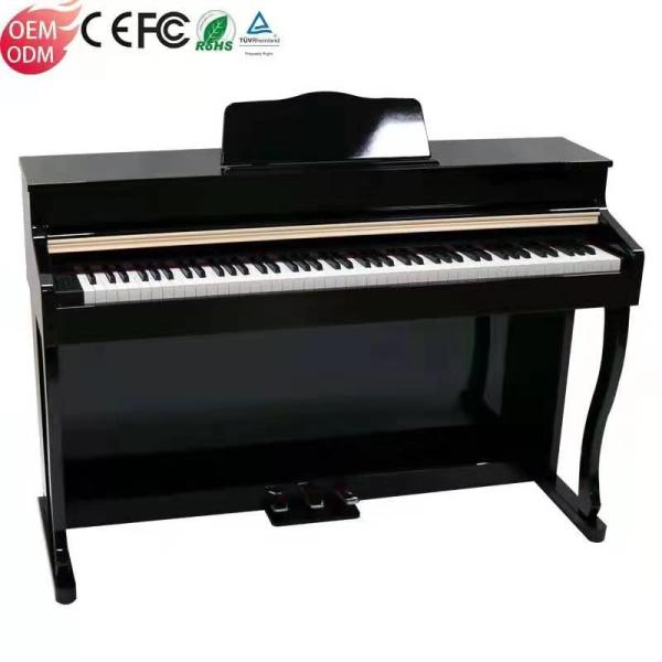 The hot sale digital piano china manufacturer black and white wooden shell 88 keys keyboard electronic piano